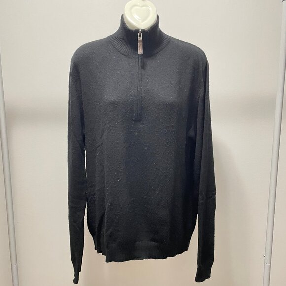 Black cashmere men sweater - Picture 1 of 7